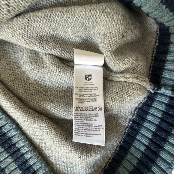 U.S. Polo Assn. Grey V-Neck Sweater (XXL) - Picture 5 of 5